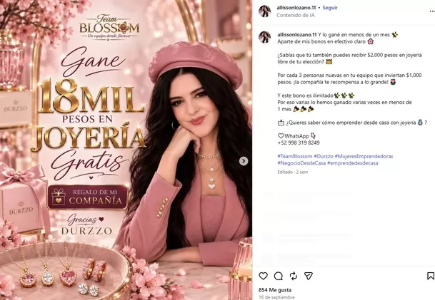 El nuevo emprendimiento de la recordada actriz Allisson Lozz / IG: @allissonlozano.11 El nuevo emprendimiento de la recordada actriz Allisson Lozz / IG: @allissonlozano.11