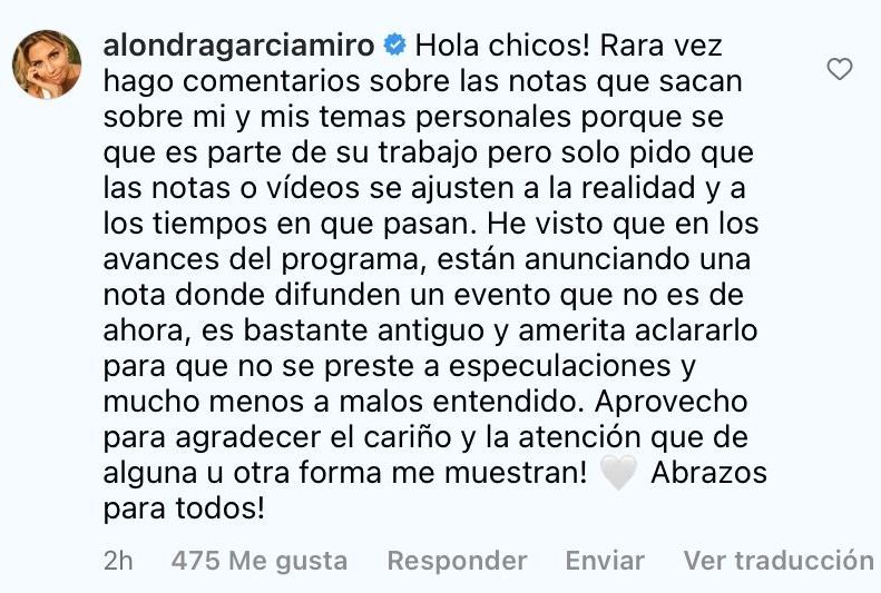 Alondra García Miró aclara que video de fiesta con Doña Peta es “bastante antiguo”