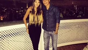 Alondra García Miró y Paolo Guerrero. Foto: Twitter Oficial 