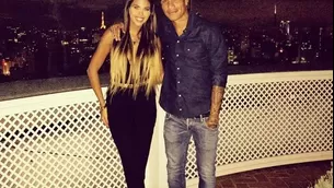 Alondra García Miró y Paolo Guerrero. Foto: Twitter Oficial 