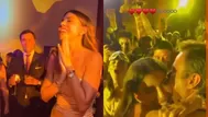 Alondra García Miró y el tierno beso con su pareja en fiesta