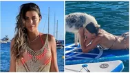 Alondra García Miró impactó con espectacular figura en playas de Ibiza