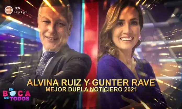 Gunter Rave Alvina Ruiz y Gunter Rave fueron premiados como ‘Mejor Dupla Noticiero ...