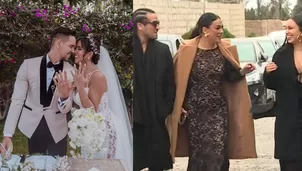 Amigos de Melissa Paredes y Anthony Aranda expresaron sus mejores deseos a los recién casados/Fotos y video: América Espectáculos