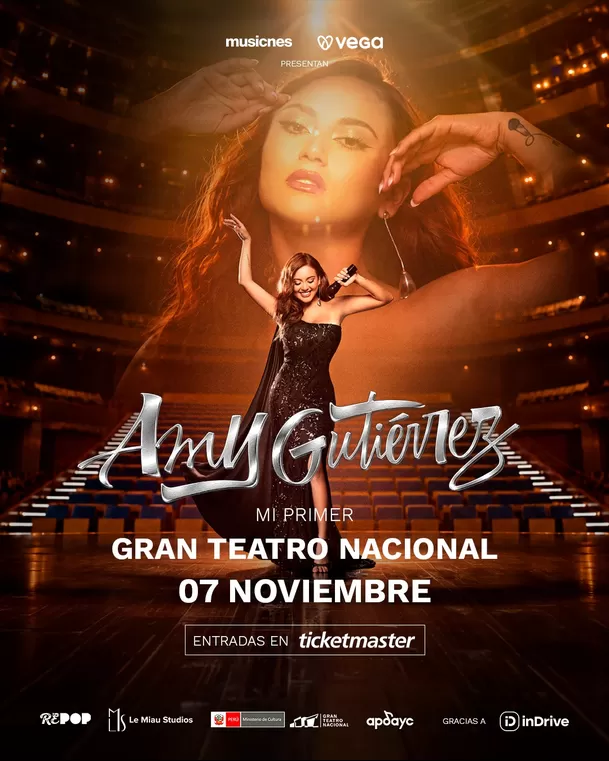 Amy Gutiérrez anuncia su primer concierto en el Gran Teatro Nacional Amy Gutiérrez anuncia su primer concierto en el Gran Teatro Nacional
