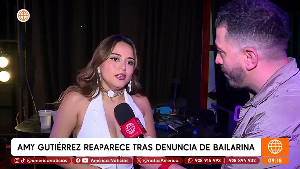 Amy Gutiérrez por fin rompió su silencio tras ser acusada de "meterse" con ex de su bailarina / América Espectáculos