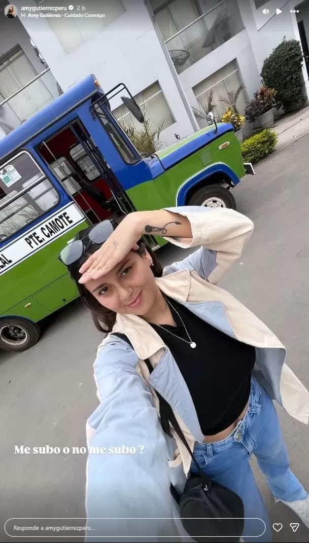 Amy Gutiérrez visitó el set de Al fondo hay sitio / Instagram