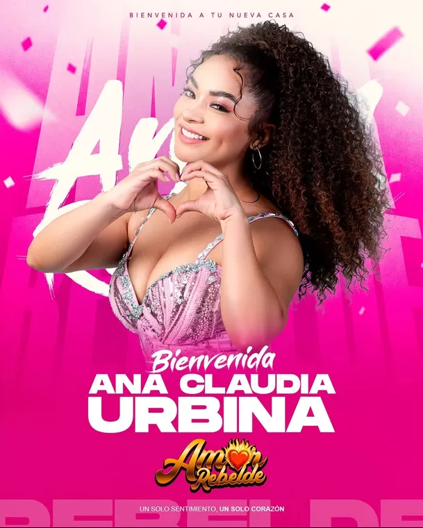 Ana Claudia Urbina es la nueva integrante de ‘Amor Rebelde’ / IG: @amorrebelde_oficial Ana Claudia Urbina es la nueva integrante de ‘Amor Rebelde’ / IG: @amorrebelde_oficial