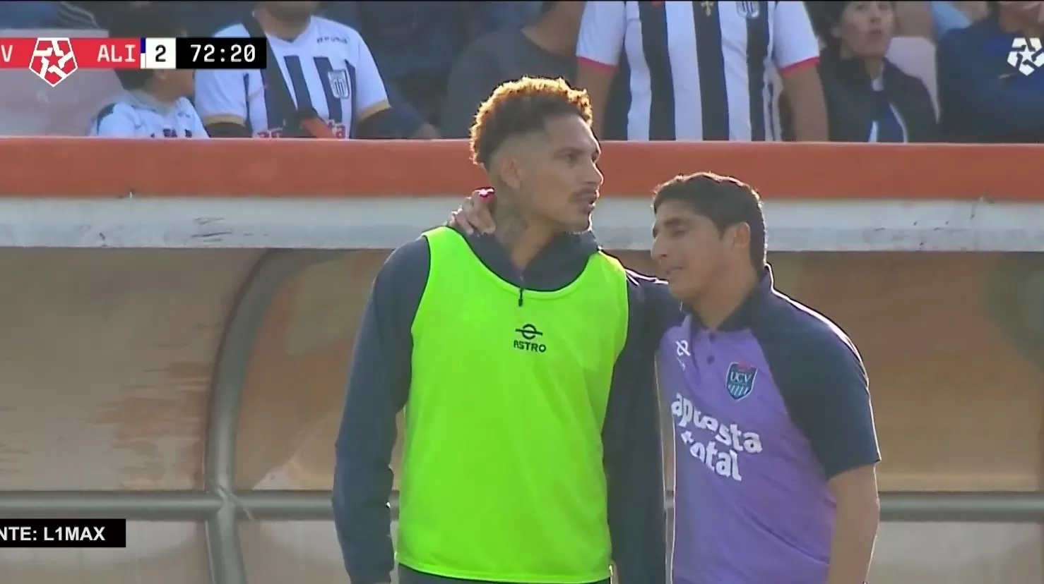 Paolo Guerrero se negó a ingresar a la cancha en el partido de César Vallejo contra Alianza Lima/Foto: Más Espectáculos