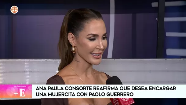 Ana Paula Consorte revelo que ya tiene planes de boda con Paolo Guerrero. Fuente: AméricaTV Ana Paula Consorte revelo que ya tiene planes de boda con Paolo Guerrero. Fuente: AméricaTV