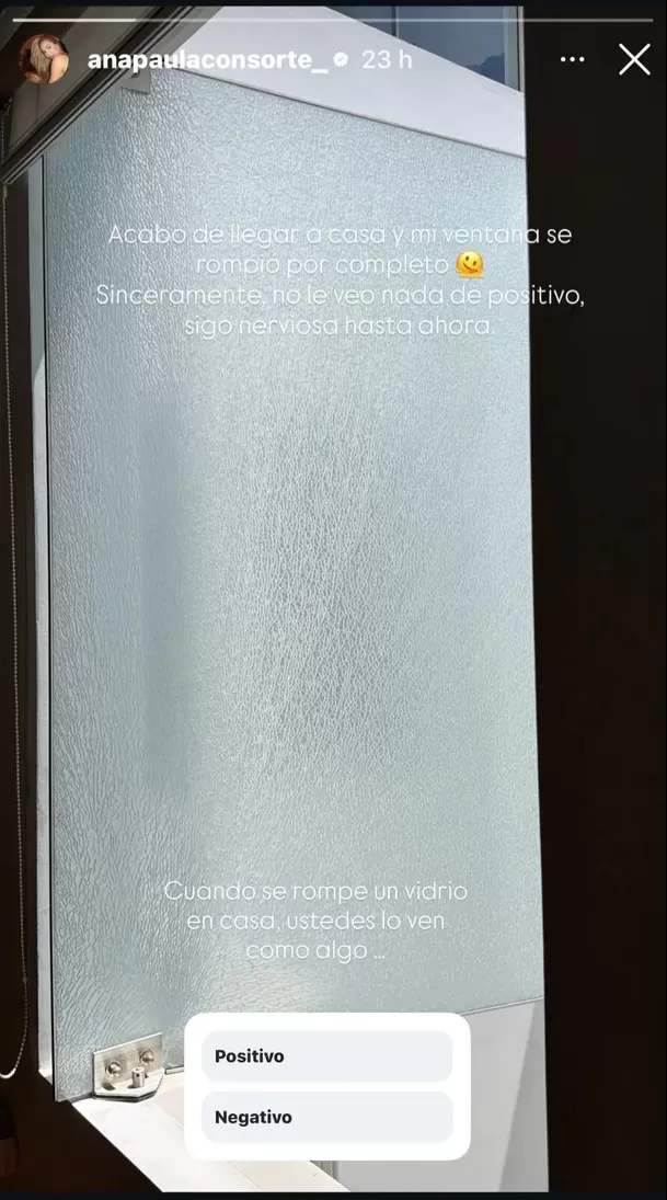Ana Paula Consorte pasó tremendo susto en su casa / IG: anapaulaconsorte_