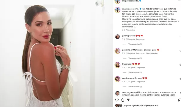 El potente mensaje de Ana Paula Consorte ¿Por Paolo Guerrero? / Instagram