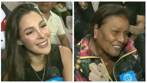  Ana Paula Consorte y Doña Peta alentaron a Paolo Guerrero. Fuente: AméricaTV