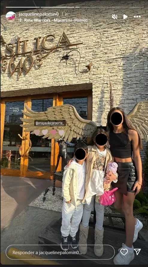 La hija mayor de Ana Paula Consorte posó junto a los hijos de Jacqueline Palomino y Miguel Araujo/Foto: Instagram