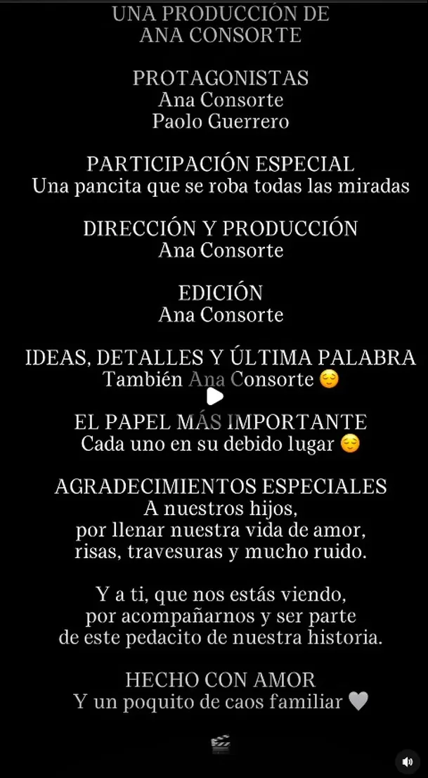 Ana Paula Consorte publicó un video humorístico sobre decisiones de Paolo Guerrero durante su embarazo/Captura Ana Paula Consorte publicó un video humorístico sobre decisiones de Paolo Guerrero durante su embarazo/Captura