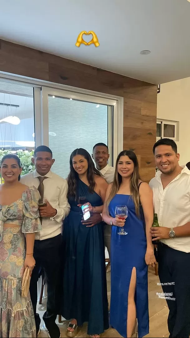 Edison Flores y Ana Siucho juntos en la boda de un amigo/Foto: Instagram