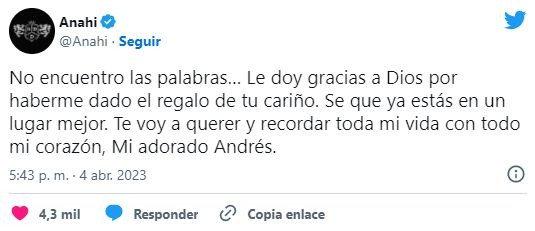 Anahí devastada tras muerte de Andrés García: Así despidió al actor para siempre