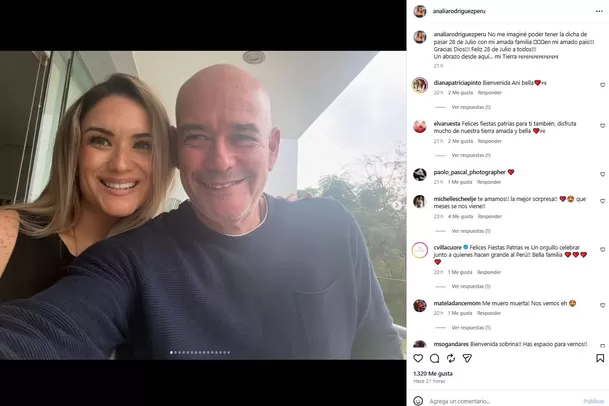 Analía Rodríguez regresó al Perú durante Fiestas Patrias y emocionó con su esperado reencuentro familiar. Foto: IG @analiarodriguezperu Analía Rodríguez regresó al Perú durante Fiestas Patrias y emocionó con su esperado reencuentro familiar. Foto: IG @analiarodriguezperu