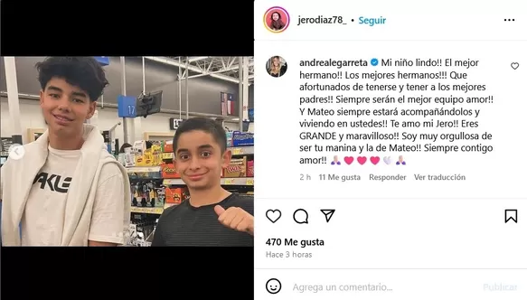 Andrea Legarreta llora la muerte de su sobrino de 14 años tras trágico accidente