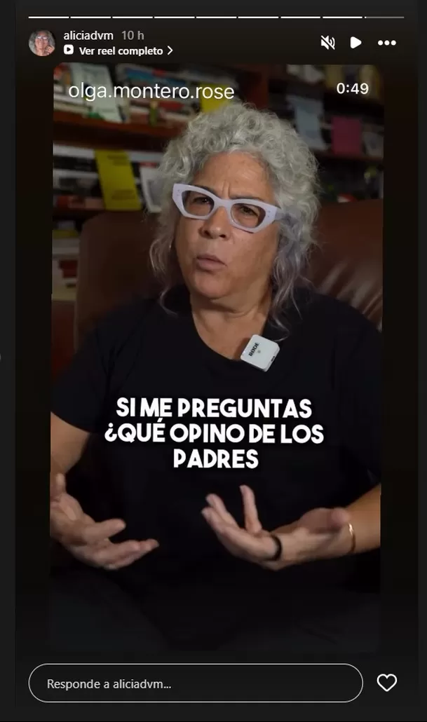 Tras el pronunciamiento de Andrea San Martín, Alicia Díaz compartió un contundente video sobre el abuso y el castigo infantil Video: IG @aliciavdm Tras el pronunciamiento de Andrea San Martín, Alicia Díaz compartió un contundente video sobre el abuso y el castigo infantil Video: IG @aliciavdm