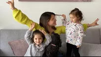 La modelo y empresaria Andrea San Martín comenzó con la decoración navideña junto a sus hijas