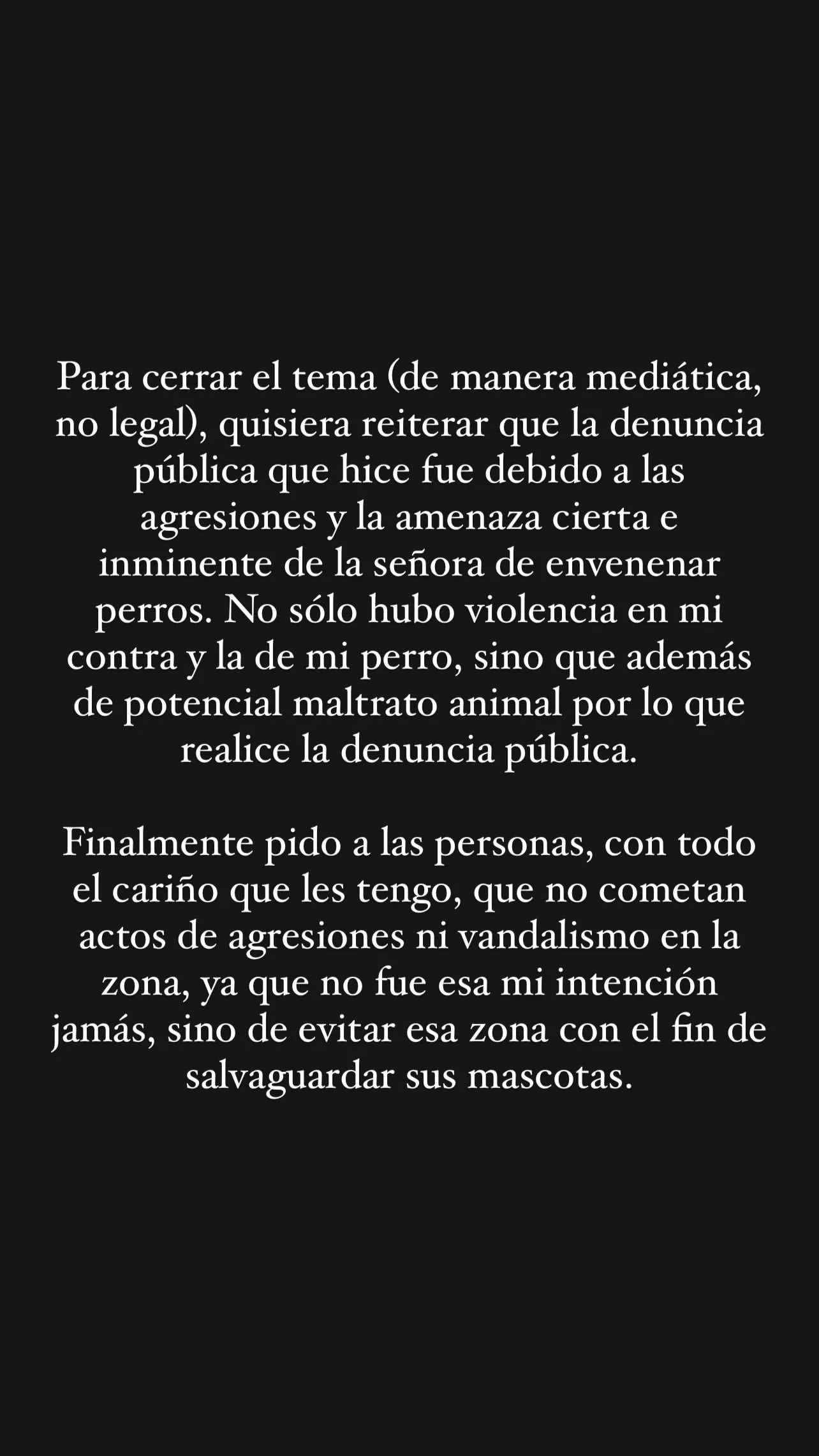 Andrés Wiese llama a la calma tras sufrir agresión. Foto: Instagram