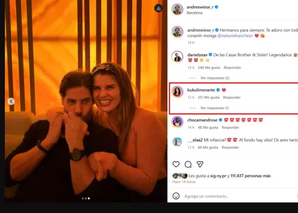 Los actores Andrés Wiese y Nataniel Sánchez, hermanos en AFHS, compartieron un emotivo reencuentro en Barcelona.