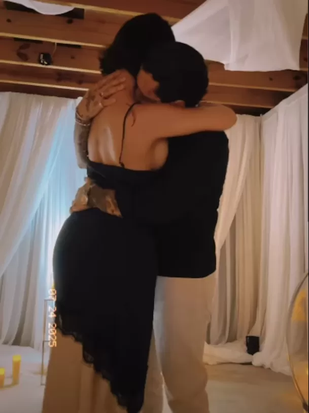 Así celebraron Nodal y Ángela Aguilar su primer aniversario de bodas/ Instagram