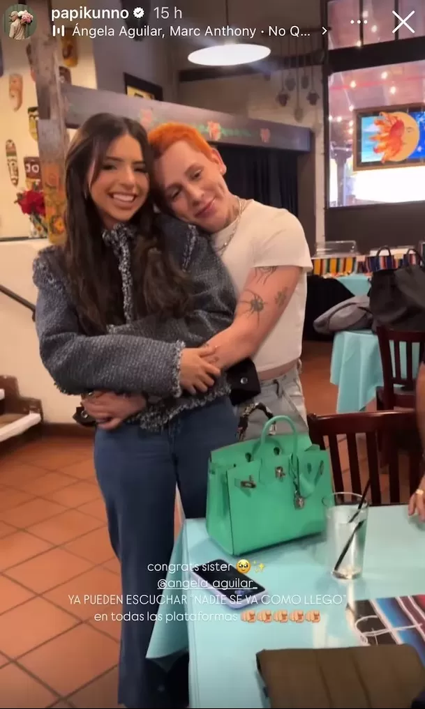 Ángela Aguilar junto a Kunno / Instagram