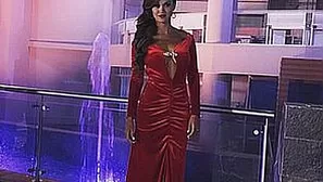 Angie destacó entre los rostros de la gala. Foto: Twitter