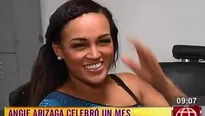 Angie Arizaga y Alfredo Zúñiga cumplieron un mes juntos