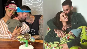 Angie Arizaga y Jota Benz mostraron el rostro de su bebé / Instagram