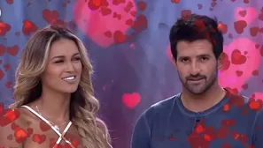 Angie Arizaga fue sorprendida por Stefano Peschiera en pleno programa 