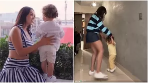 Angie Arizaga impacta al presumir que su hijo heredo su talento para el baile / TikTok