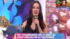 Angie Arizaga llora de felicidad por emotivas palabras de sus padres