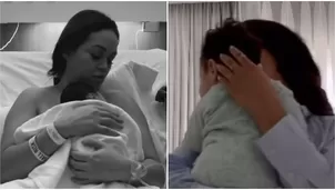 Angie Arizaga mostró el crecimiento de su hijo Matteo a tan solo tres meses de su nacimiento. Fuente: Instagram