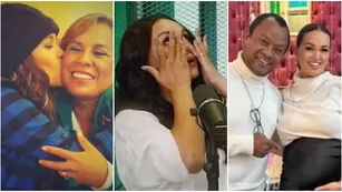 Angie Arizaga lloró al revelar que sus padres se separaron. Fuente: Youtube Radio Felicidad/ Instagram