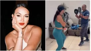 Angie Arizaga soprendió al mostrar su fuerte rutina de boxeo. Fuente: Instagram