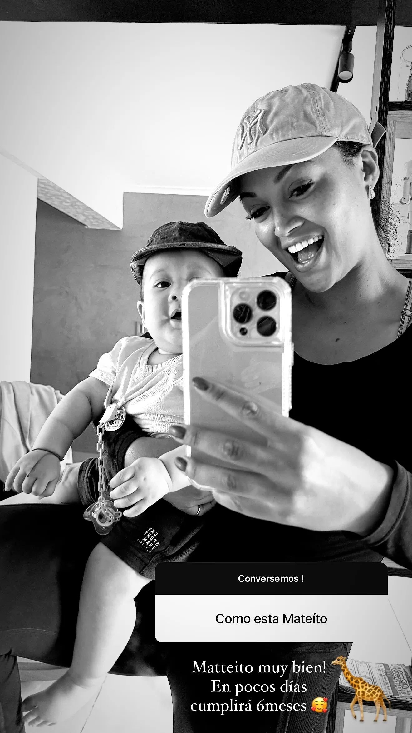 Angie Arizaga mostró el rostro de su bebé con Jota Benz. Fuente: Instagram Angie Arizaga mostró el rostro de su bebé con Jota Benz. Fuente: Instagram
