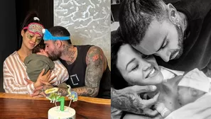 Angie Arizaga y Jota Benz celebraron los dos meses de Matteo Alessandro/Fotos y video: Instagram