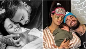 Angie Arizaga y Jota Benz festejaron el primer mes de su hijo Matteo. Fuente: Instagram