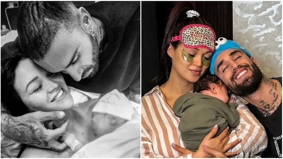 Angie Arizaga y Jota Benz festejaron el primer mes de su hijo Matteo. Fuente: Instagram