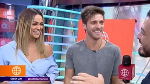 Angie Arizaga y Nacho Di Marco estuvieron en '+ Espectáculos'  (Foto: Captura América TV)