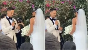 Anthony Aranda y sus votos matrimoniales en boda con Melissa Paredes. Fuente: Tiktok