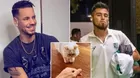 Anthony Aranda juega con gato de Melissa Paredes y ¿lanza indirecta a Rodrigo Cuba? :"Ahí viene el celoso”