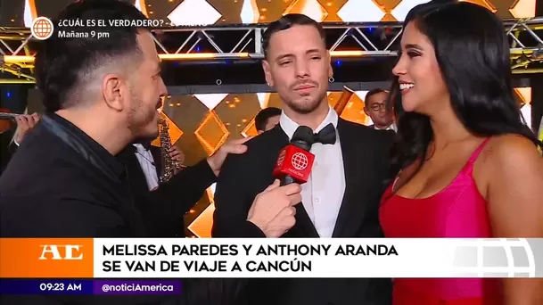 Anthony Aranda y Melissa Paredes alistan viaje a Cancún / América Espectáculos