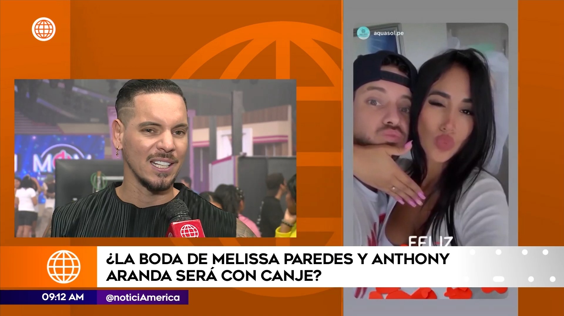 Anthony Aranda responde a quienes aseguran que su boda con Melissa Paredes será con canjes / América Espectáculos