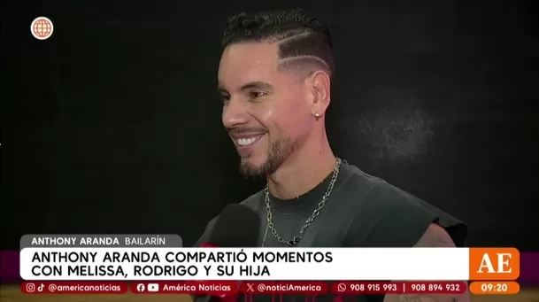 Anthony Aranda habló sobre su relación con el Gato Cuba tras tomar la foto familiar en torneo de baile. Foto: América TV