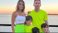 Antonela Rocuzzo y Lionel Messi