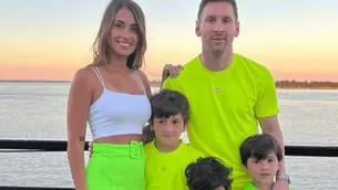 Antonela Rocuzzo y Lionel Messi